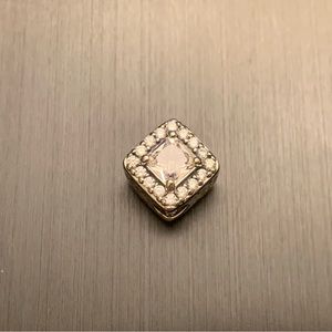 ~RETIRED~ Authentic Pandora Sterling Silver Geometric Radiance CZ Charm